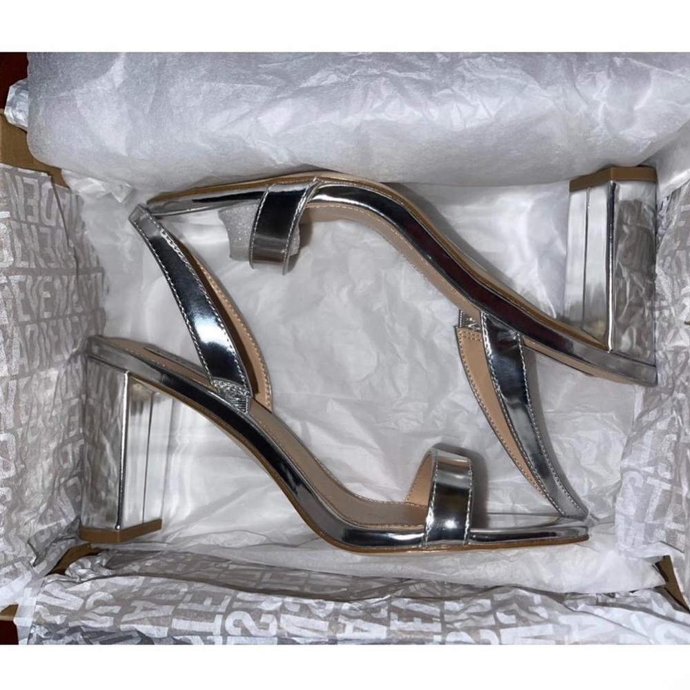 Steve Madden Emilie Women's Heels Silver Foil